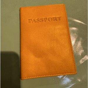 Passport protection leather wallet